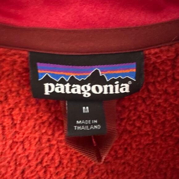 Patagonia Women's Red Better Sweater 1/4 Zip Pullover Fleece Jacket Size M - Picture 3 of 6